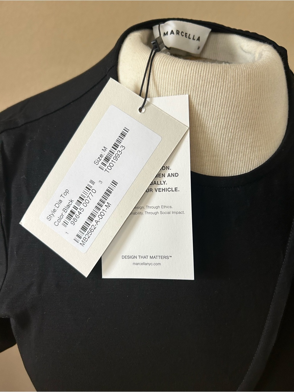 Marcella Black Women's Crewneck Top